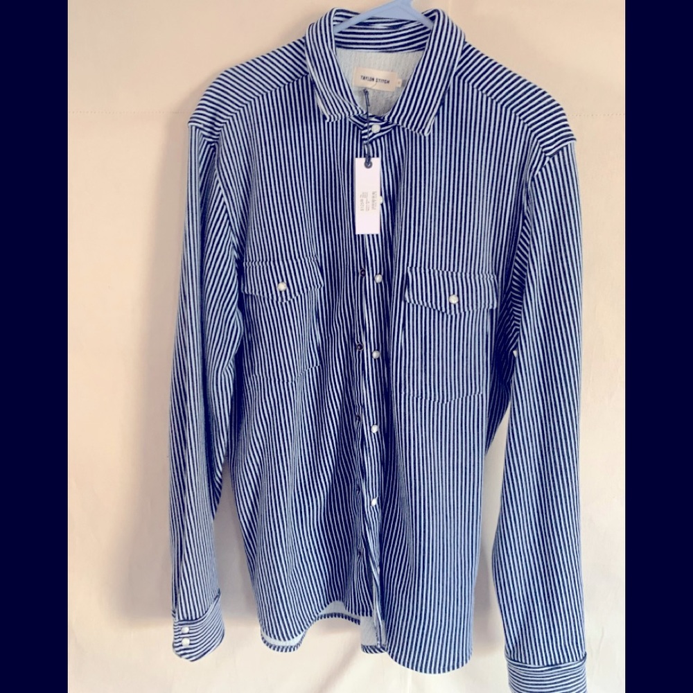 Men's Taylor Stitch western snap hickory striped .